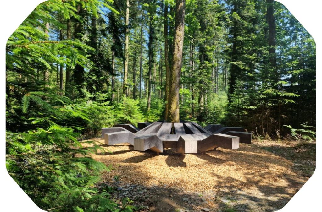 Installation le long du parcours A pas de loup