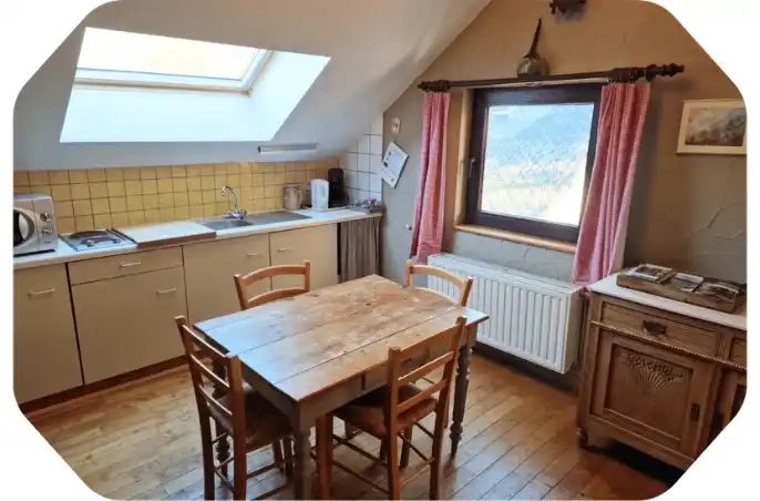 Vue intérieure du gîte La Pommeraie Le Coin Ardenne