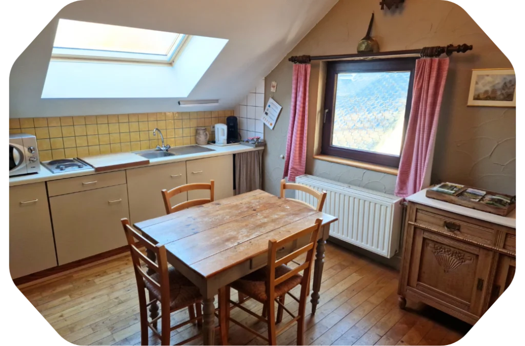 Vue intérieure du gîte La Pommeraie Le Coin Ardenne